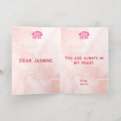 クラッシーモダンゴールデンレインボーロマンティックバレンタイン 箔シーズンカード (内側レイダウン)