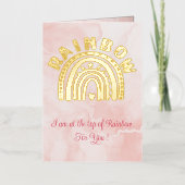 クラッシーモダンゴールデンレインボーロマンティックバレンタイン 箔シーズンカード (正面)