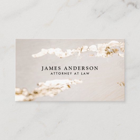 クラッシーモダンゴールドフェイクフォイルプロフェッショナル 名刺 (正面)