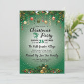 クラッシーモダンホリデーエレガントクリスマス 招待状 (スタンド正面)