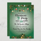 クラッシーモダンホリデーエレガントクリスマス 招待状 (正面/裏面)