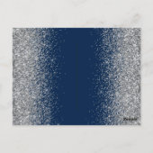 クラッシーロイヤルブルー キンセアニェーラ シルバーティアラ グリッター ポストカード (裏面)