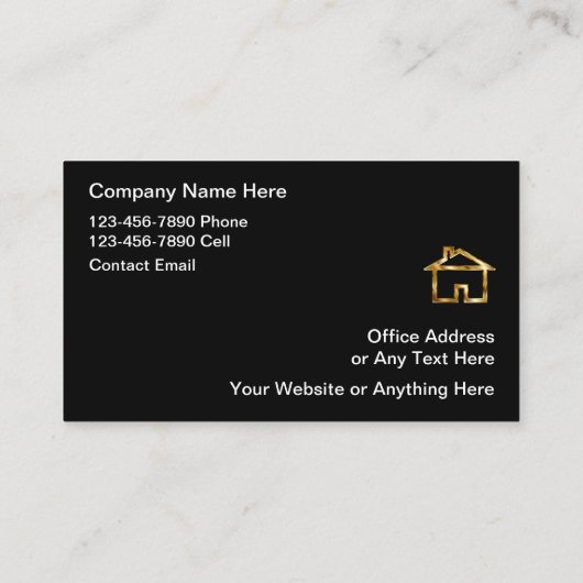 クラッシー実在エステートラグジュアリービジネスカード 名刺 (裏面)