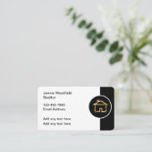 クラッシー実在エテート金ゴールドホーム名刺 名刺 (スタンド正面)