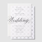 クラッシー澄んエレガントラグジュアリー結婚ズオーバーレイ ベラム紙招待状 (オフセット (招待状))