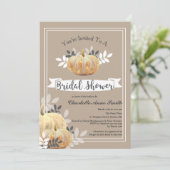 クラッシー素朴カントリーパンプキンスブライダルシャワー 招待状 (スタンド正面)