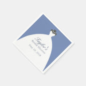 クラッシー結婚ズ・ガウン スタンダードカクテルナプキン (角)