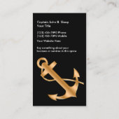 クラッシー航海のマリンボートいかり 名刺 (裏面)