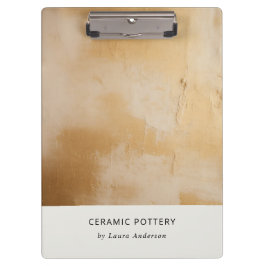 クラッシー芸術的シック金ゴールド油テクス絵を描チャ クリップボード