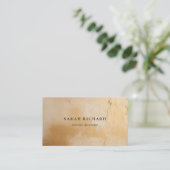 クラッシー芸術的シック金ゴールド油テクス絵を描チャ 名刺 (スタンド正面)