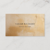 クラッシー芸術的シック金ゴールド油テクス絵を描チャ 名刺 (正面)