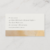 クラッシー芸術的シック金ゴールド油テクス絵を描チャ 名刺 (裏面)