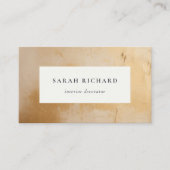 クラッシー芸術的シック金ゴールド油テクス絵を描チャ 名刺 (正面)