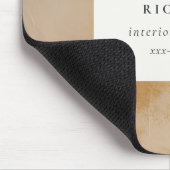 クラッシー芸術的シック・ベージュ金ゴールド油絵を描ビジネス マウスパッド (コーナー)