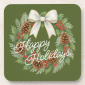 クラッシー12月リースとホワイトボウホリデイ コースター (正面)