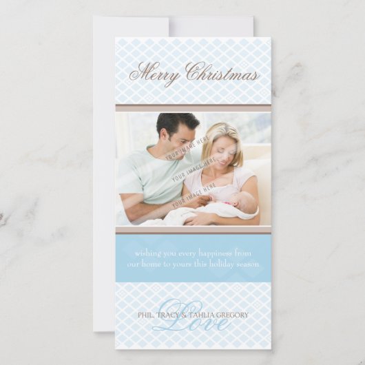 クラッシー・ホリデーフォトカード:：ソフト・ダイヤモンド5 シーズンカード (正面)