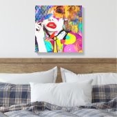 クラッシー レディ キャンバスプリント (インサイチュ (寝室))