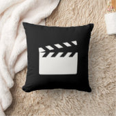 クラッパーのピクトグラムの装飾用クッション クッション (ブランケット)