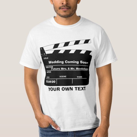 クラッパーソナライズされたドボードテンプレート Tシャツ (正面)