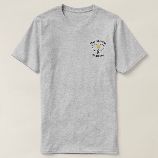 クラッパーソナライズされたプのピックボールのライトカラーTシャツ Tシャツ (デザイン正面)