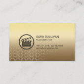 クラッパーボードアイコンフィルムディレクターVisual Arts 名刺 (正面)