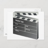 クラッパーボードフィルムムービーモーション写真 ポストカード (正面/裏面)
