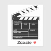 クラッパーボード映画シネマハリウッド映画作家 シール (シート)