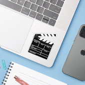 クラッパーボード映画シネマハリウッド映画作家 シール (ノートパソコンとiPhone)