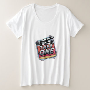 クラッパーボード プラスサイズTシャツ