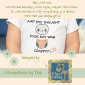 クラッピーの日のベビー – おむつ ベビーボディスーツ