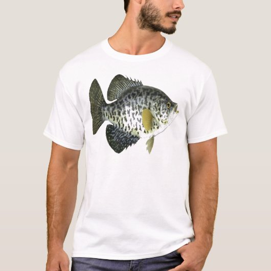 クラッピーの魚釣り Tシャツ (正面)