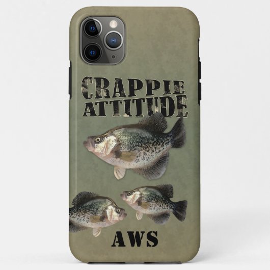 クラッピー姿勢魚釣りケースメイトiPhoneケース Case-Mate iPhoneケース (裏面)