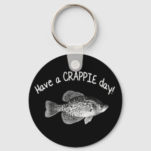 "クラッピー日"の-クラッピーの魚釣りを持って下さい キーホルダー