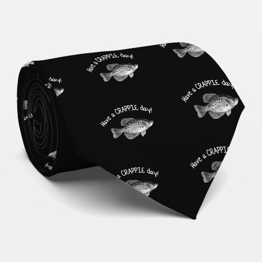 "クラッピー日"の-クラッピーの魚釣りを持って下さい ネクタイ (ロール)