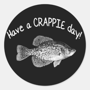 "クラッピー日"の-クラッピーの魚釣りを持って下さい ラウンドシール