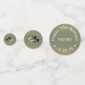 クラッピー誕生日カスタム写真 コンフェッティ (正面)