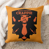 クラッピー魚釣りカナダ クッション (ブランケット)