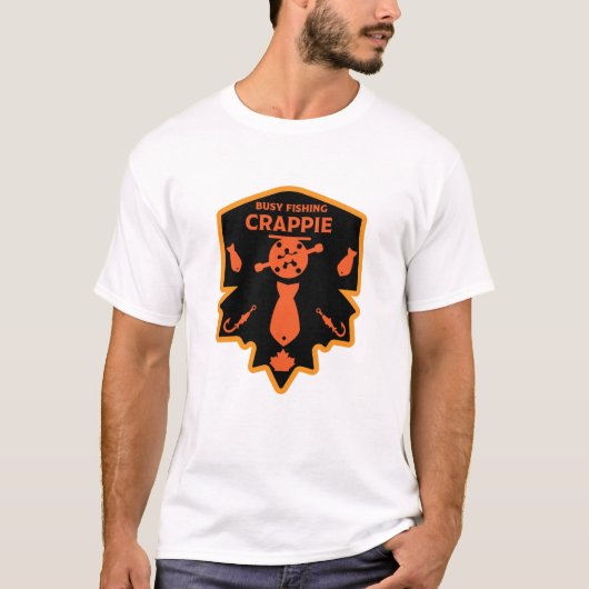 クラッピー魚釣りカナダ Tシャツ (正面)