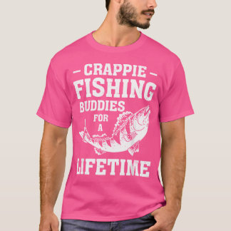 クラッピー魚釣りズ魚釣りロッドフィッシャーマンネット Tシャツ