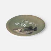クラッピー魚釣り40歳の誕生日 ペーパープレート (アングル)
