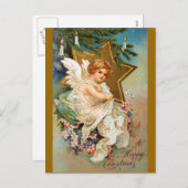 クラップサドル：クリスマスエンジェル シーズンポストカード (正面/裏面)