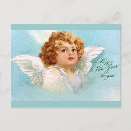 クラップスダル： チャーミングな新年の天使 シーズンポストカード (正面)
