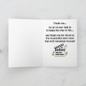 クラップボー最高のドを使った世界ドラマ先生 サンキューカード (内部)