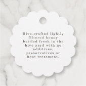 クラッ実在ドハニービー鱗片状養蜂製品ラベル フェイバータグ (裏面)