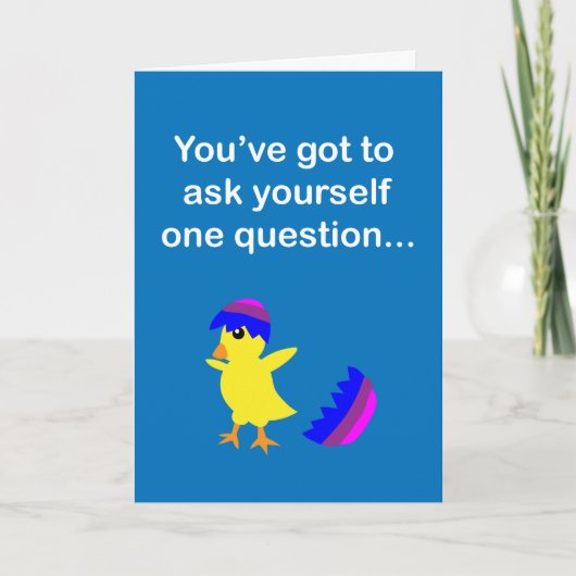 クラッ感じクか？復活祭の挨拶 カード (正面)