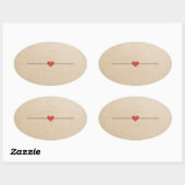 クラッ空白のク 楕円形シール (シート)