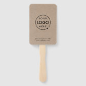 クラッ素朴ト |ビジネスモダンロゴのプロモーション ハンドファン (裏面)