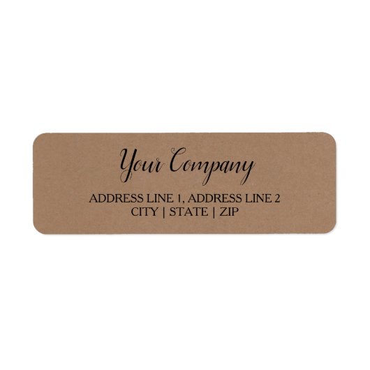 クラッ素朴ト |ビジネス差出人住所ラベル ラベル (正面)