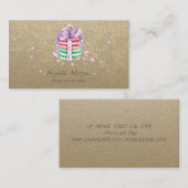 クラッ素朴ト、マカロン手作りケーキ 名刺 (正面/裏面)