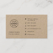 クラッ素朴ト |ロゴソーシャルモダンメディアアイコン 名刺 (正面)